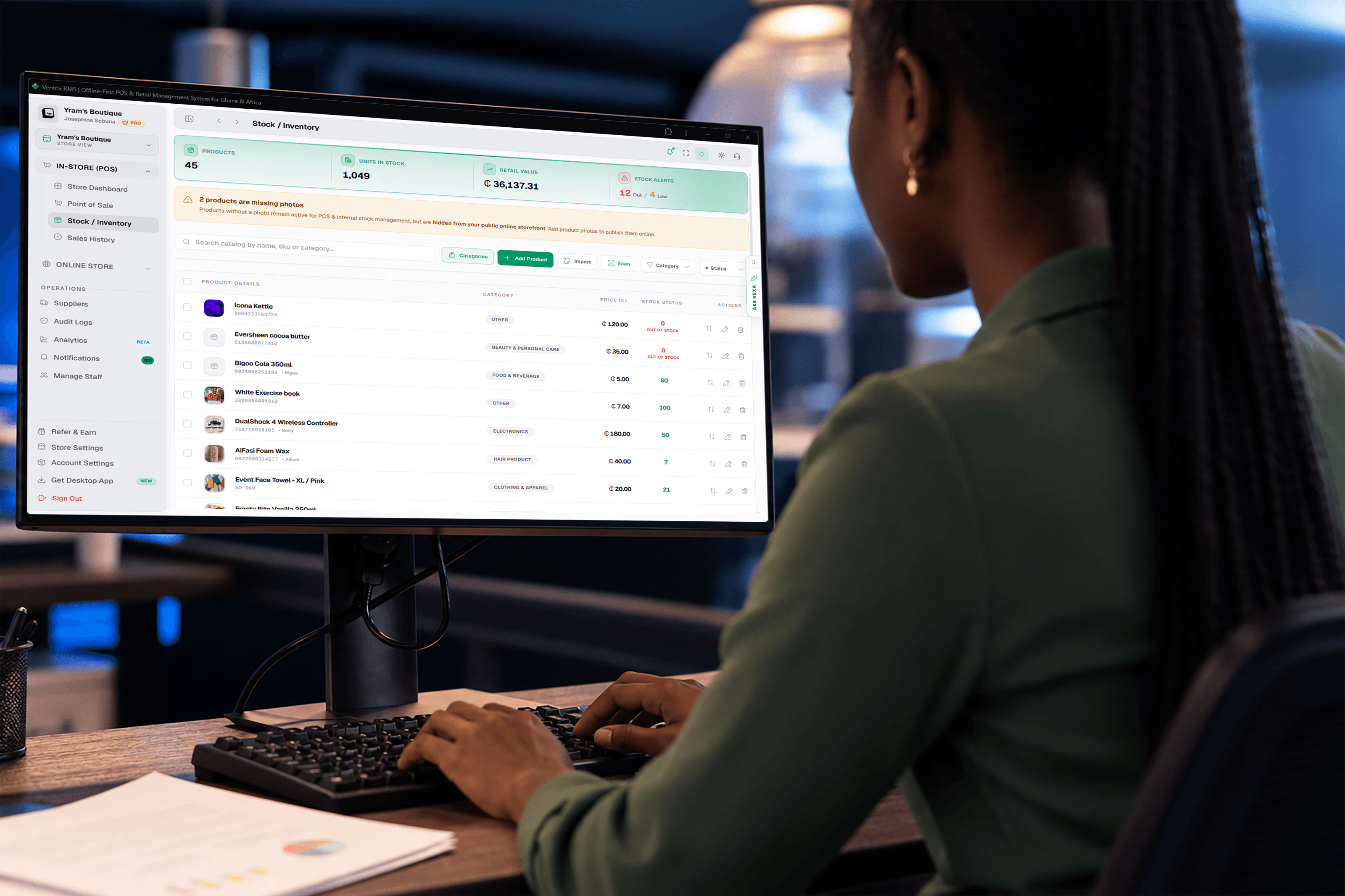 Live Inventory & Margin Tracking